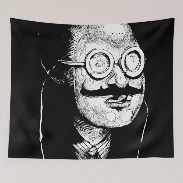 Item preview, Creepy Egg Man BW designed and sold by Organic Creeps.