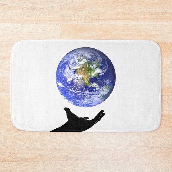 Item preview, Holding the Earth, Minimalist Earth in Hand Environmentalist designed and sold by SundaySoup.