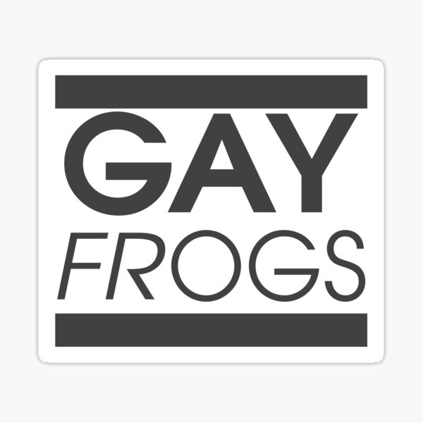 Gay Frogs - InfoWars Parody Sticker