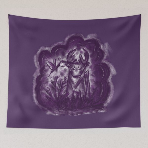 Item preview, Fuzzy Purple Buck designed and sold by snowydeer.