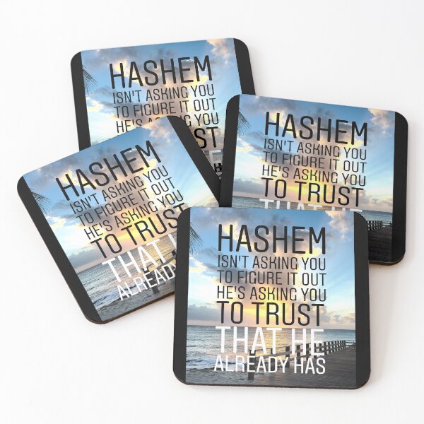 Item preview, Hashem isn't asking you to figure out he is asking you to trust that he already has designed and sold by Stories To Inspire - Motivational Jewish Quotes.