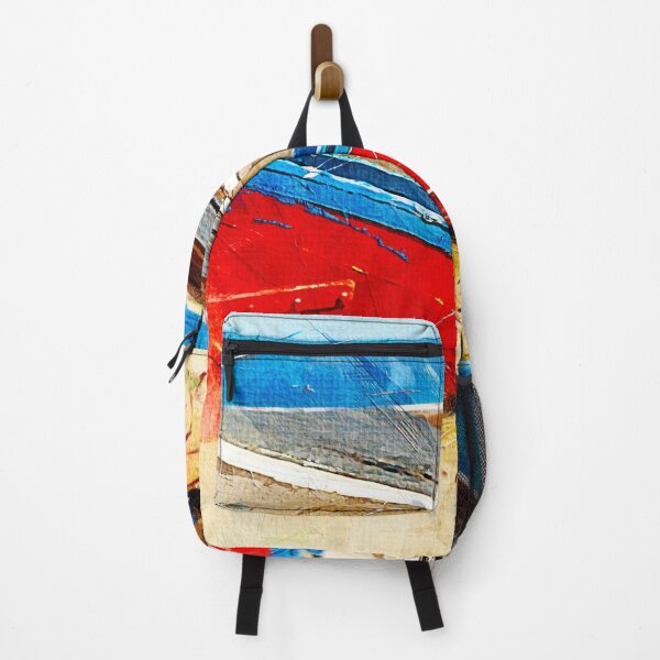 Item preview, Boat of beautiful colors on the beach designed and sold by RafaelLima7.