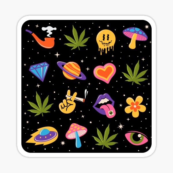 Stoner Wallpaper Stickers for Sale  Redbubble