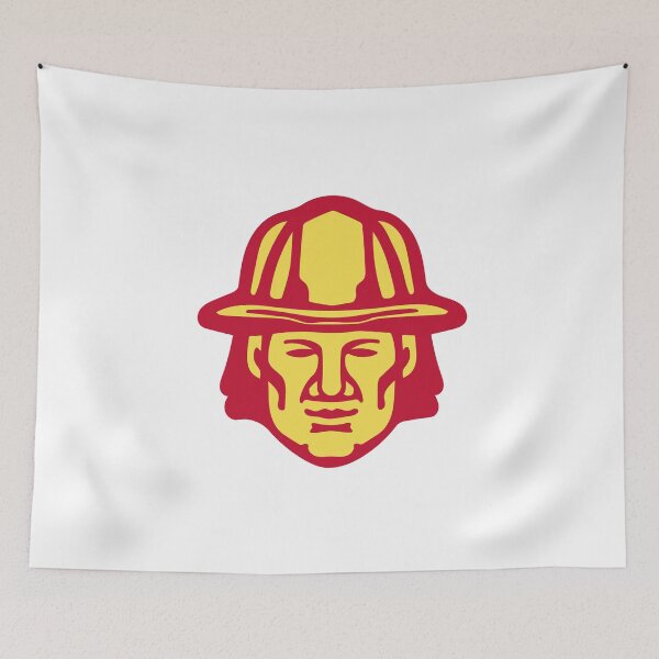 Item preview, Fireman Head Front Retro designed and sold by patrimonio.