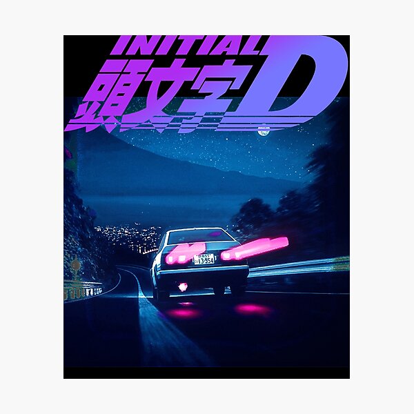 AE86 Initial D Photographic Print for Sale by squeal tires