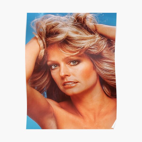 "iconic farrah fawcett" Poster for Sale by GregoryKeller Redbubble