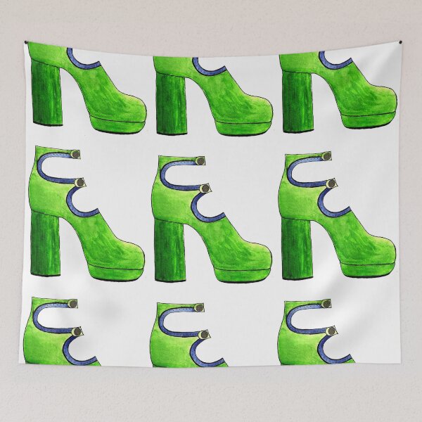 Artikelvorschau, grünes Wildleder Booties-Muster entworfen und verkauft von jennross76.