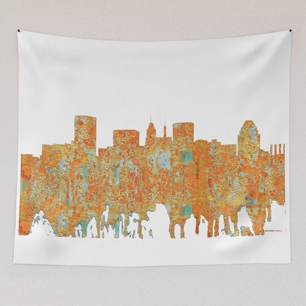 Item preview, Baltimore, Maryland Skyline - Rust designed and sold by Marlene Watson-Hall.