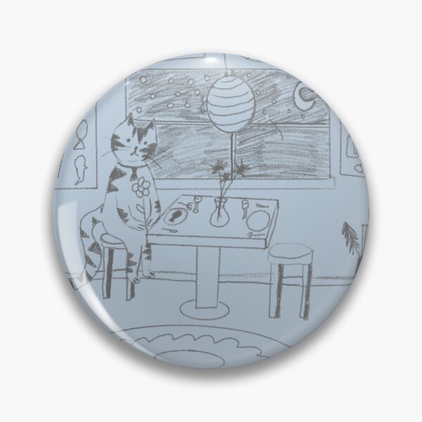 Item preview, stood up cat drawing designed and sold by bellasticks.
