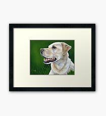 Yellow Lab Painting Framed Print