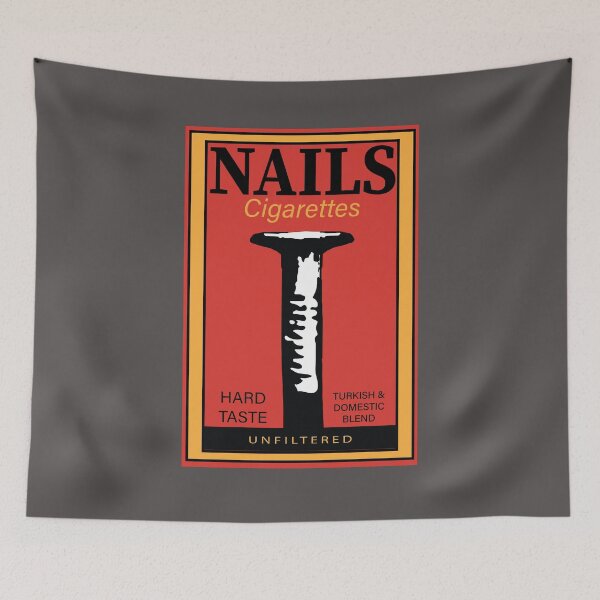 Item preview, NAILS Cigarettes Unfiltered T shirt designed and sold by Robot-Art.