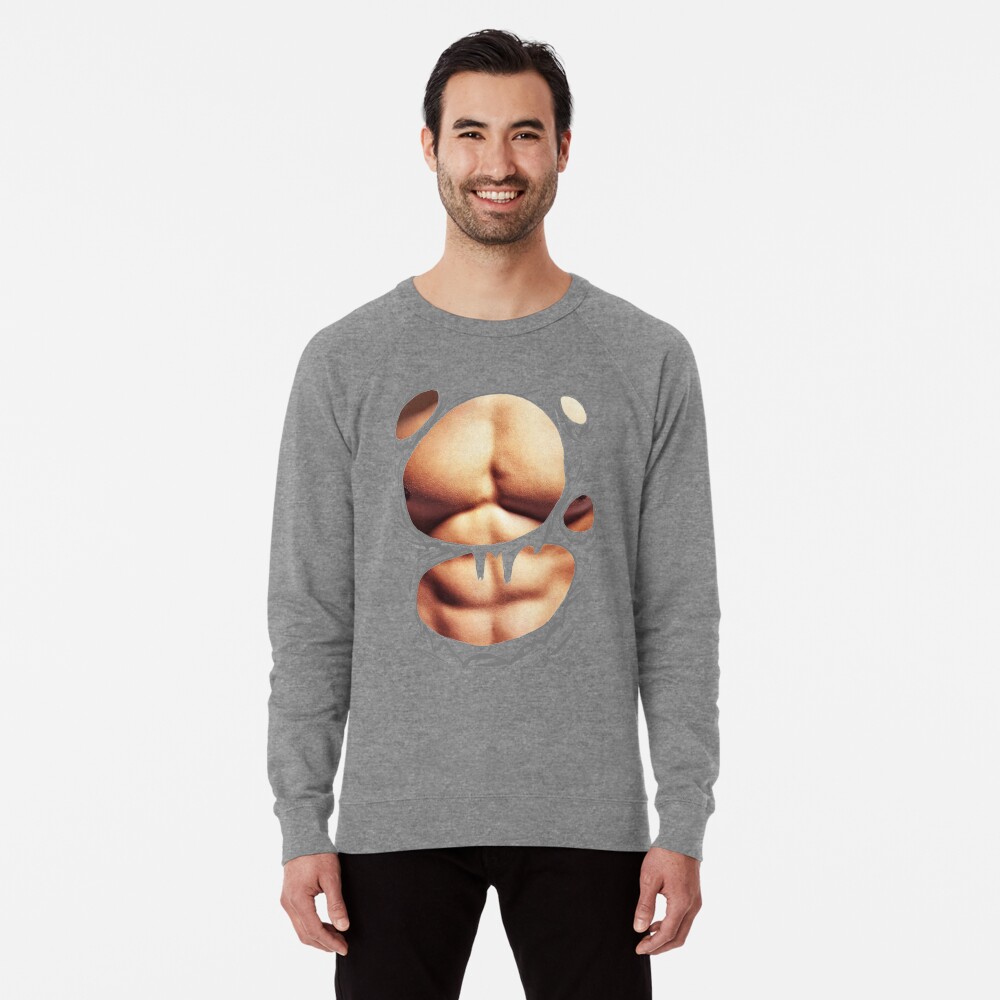 Ripped Muscles, six pack, chest T-shirt' Men's Longsleeve Baseball