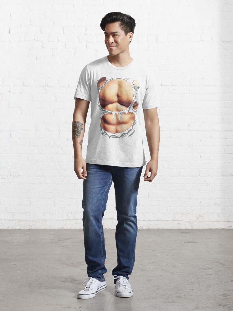 Ripped Muscles, six pack, chest T-shirt' Kids' T-Shirt
