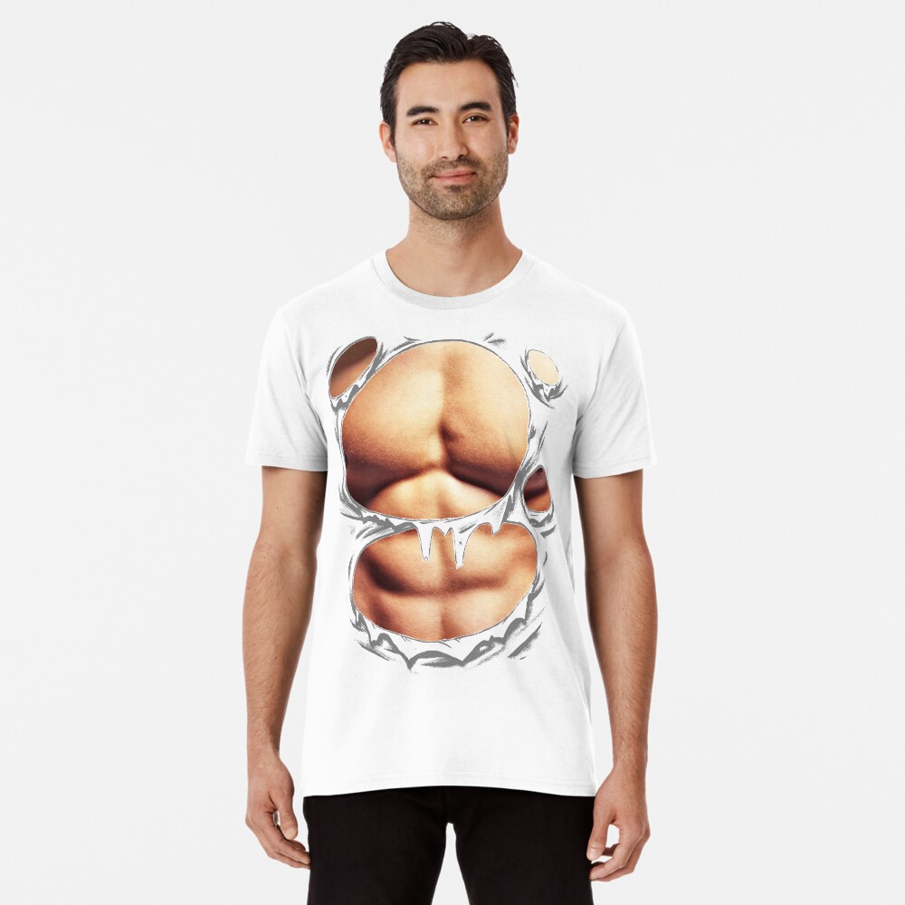 t shirt with six pack