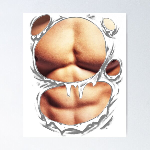 Six Pack Abs Costume SVG Printed Muscle Halloween Men Funny Bodybuilder PNG  JPG Cut File