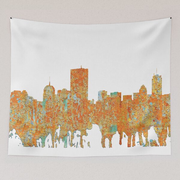Item preview, Boston, Massachusetts Skyline - Rust designed and sold by Marlene Watson-Hall.