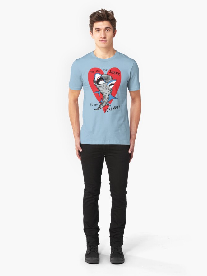 Alternate view of Shark To My Tornado Slim Fit T-Shirt