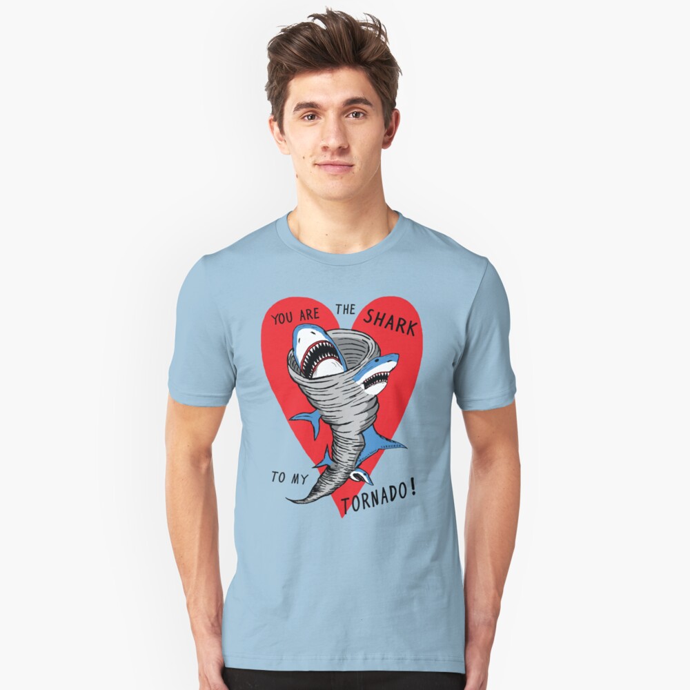 Shark To My Tornado Slim Fit T-Shirt