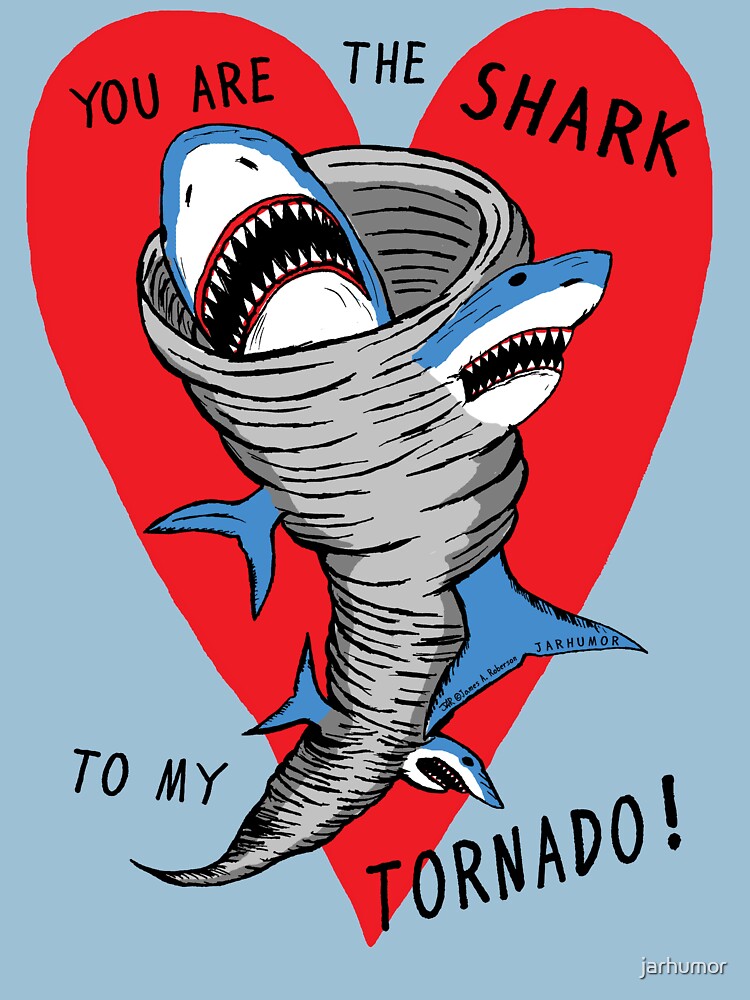 Thumbnail 7 of 7, Essential T-Shirt, Shark To My Tornado designed and sold by jarhumor.