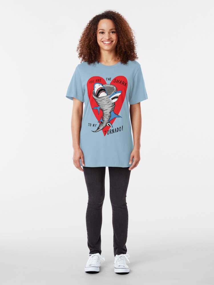 Alternate view of Shark To My Tornado Slim Fit T-Shirt