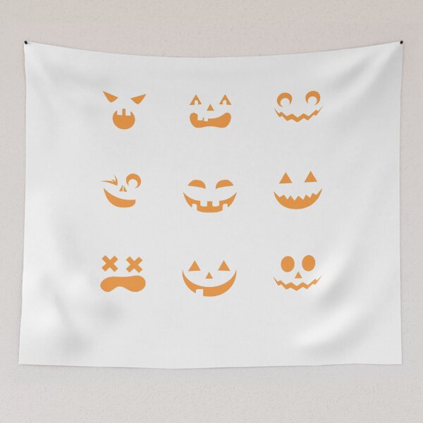 Item preview, Happy Halloween Pumpkin Face Jack O' Lantern Emoji designed and sold by Awesome Tee Designs.