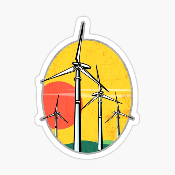 Item preview, Wind Power at Sunset designed and sold by hickhopshop.