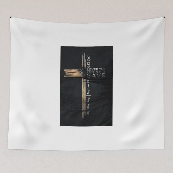 Item preview, God Loves the World designed and sold by Rowena Jones.