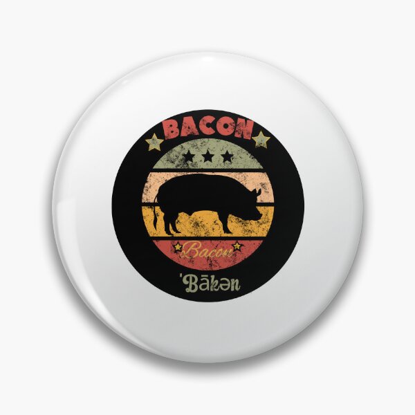 Item preview, Retro Pig Bacon designed and sold by GarnersDesigns.