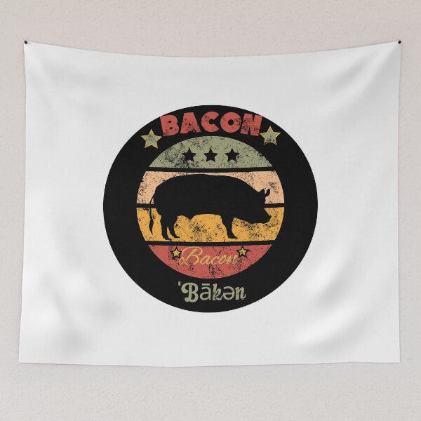 Item preview, Retro Pig Bacon designed and sold by GarnersDesigns.