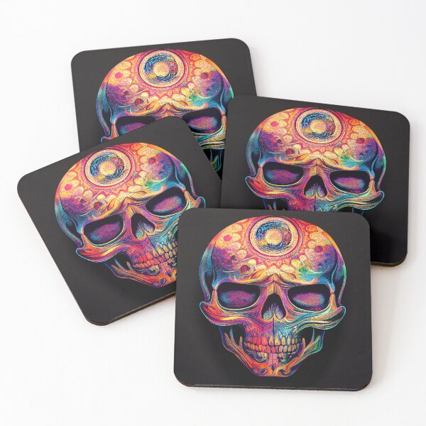 Item preview, Psychedelic Rainbow Skull designed and sold by Teddyz-Artworks.