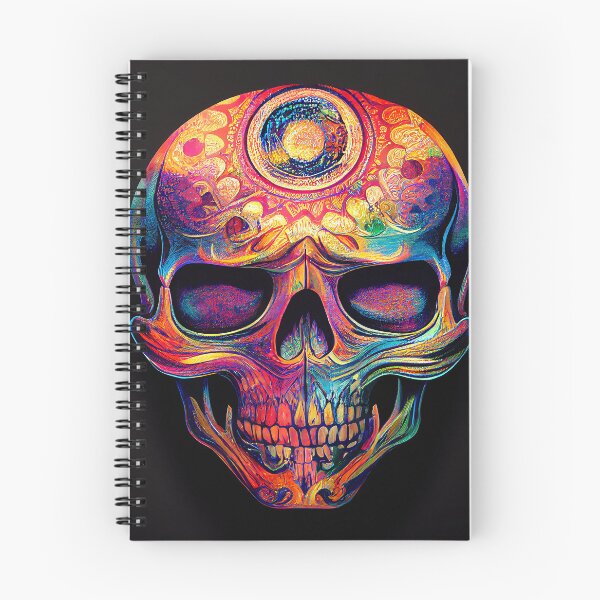 Item preview, Psychedelic Rainbow Skull designed and sold by Teddyz-Artworks.