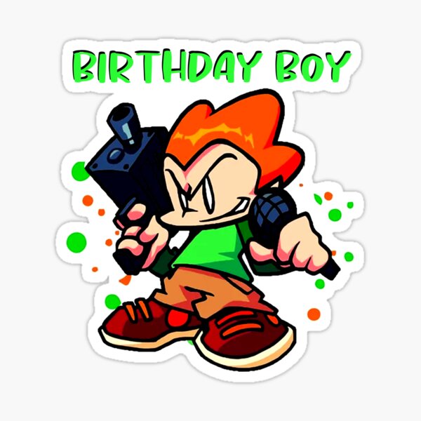 "Pico Birthday boy" Sticker for Sale by AlexBreueraa Redbubble