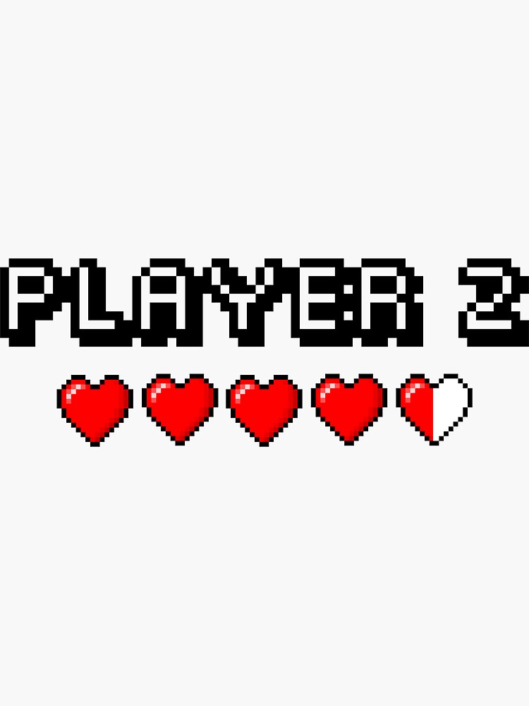 Player 2 Sticker for Sale by toodystark