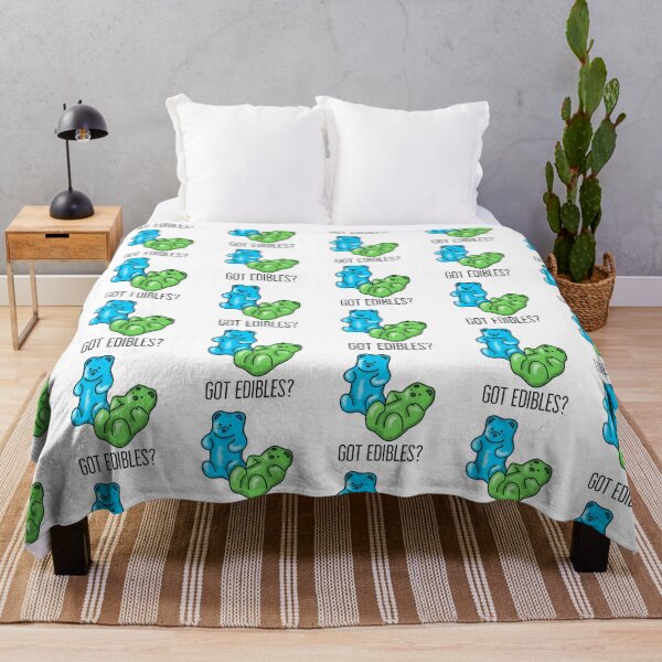 Item preview, Got Edibles? Blue and Green Gummy Bear THC/Weed/Cannabis/Pot/Marijuana Design for Stoners and 420 Lovers designed and sold by SteamParliament.