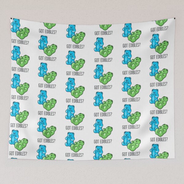 Item preview, Got Edibles? Blue and Green Gummy Bear THC/Weed/Cannabis/Pot/Marijuana Design for Stoners and 420 Lovers designed and sold by SteamParliament.