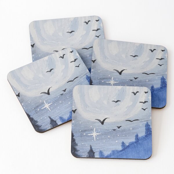 Item preview, Moon Beams, Birds, and Bats designed and sold by victoriajoann.