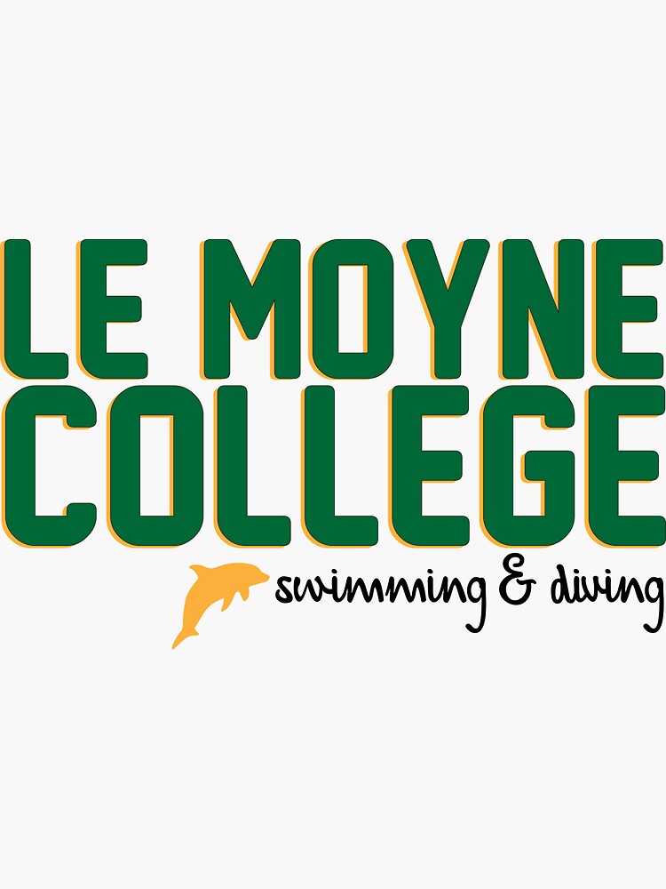 "Le Moyne Swimming & Diving" Sticker by sarahscho Redbubble