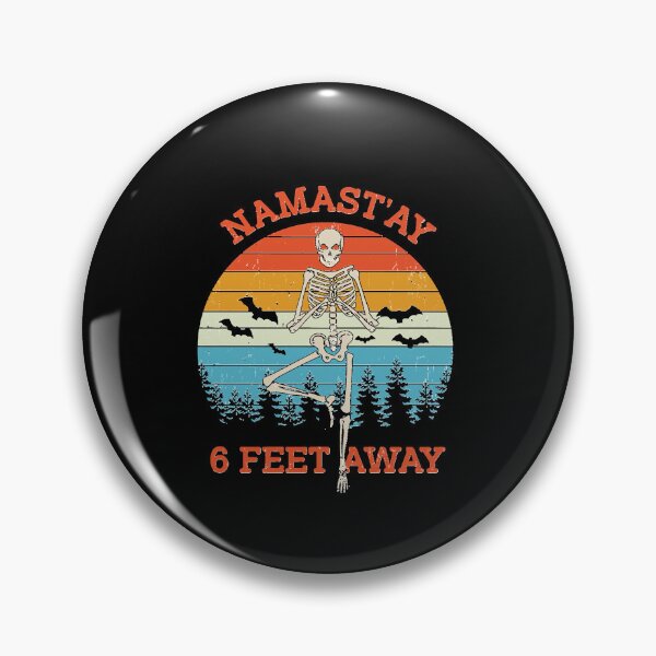 Item preview, Skeleton Namastay 6 Feet Away Essential   designed and sold by Samuelerez.