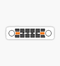 Bronco Grill Silhouette Sticker