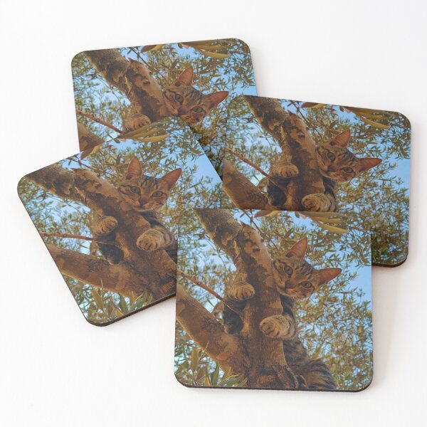 Item preview, Cute kitty on the tree. designed and sold by DaliaSabryTee.