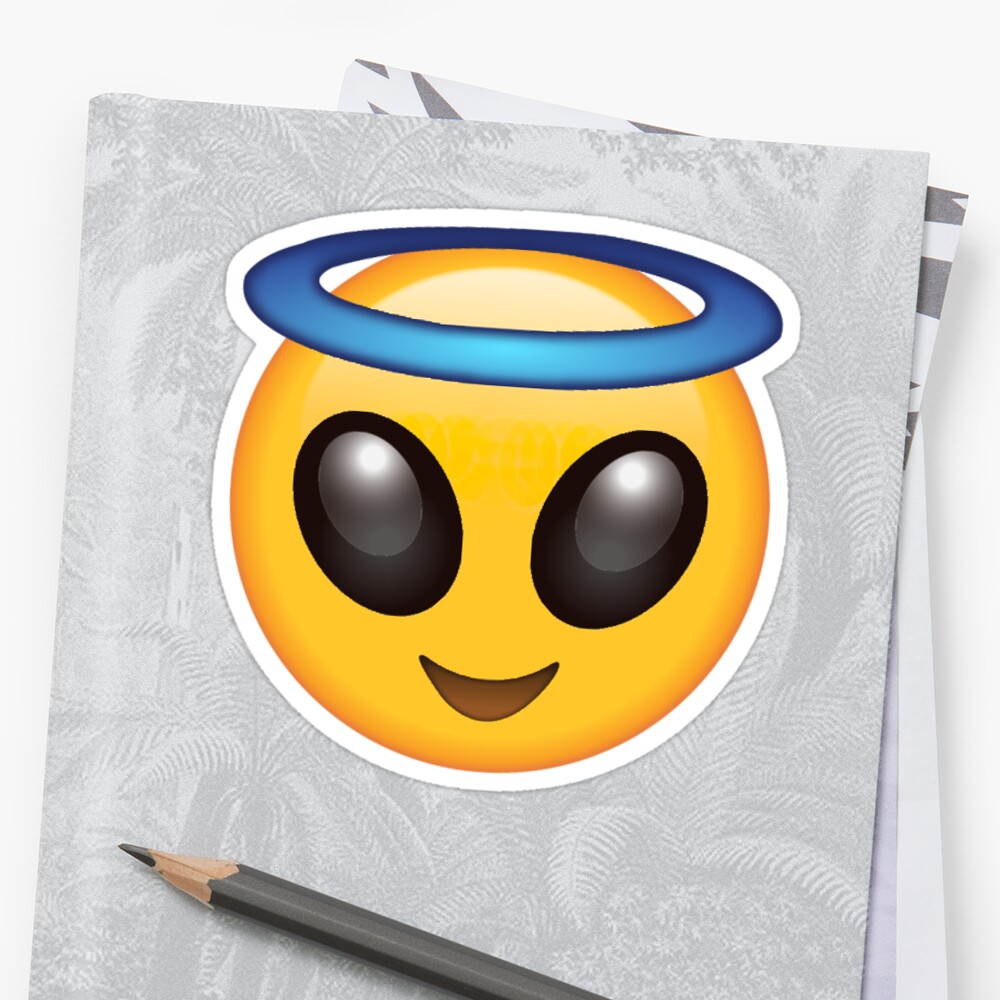 Angelic Alien Secret Emoji Funny Internet Meme Stickers By Secret