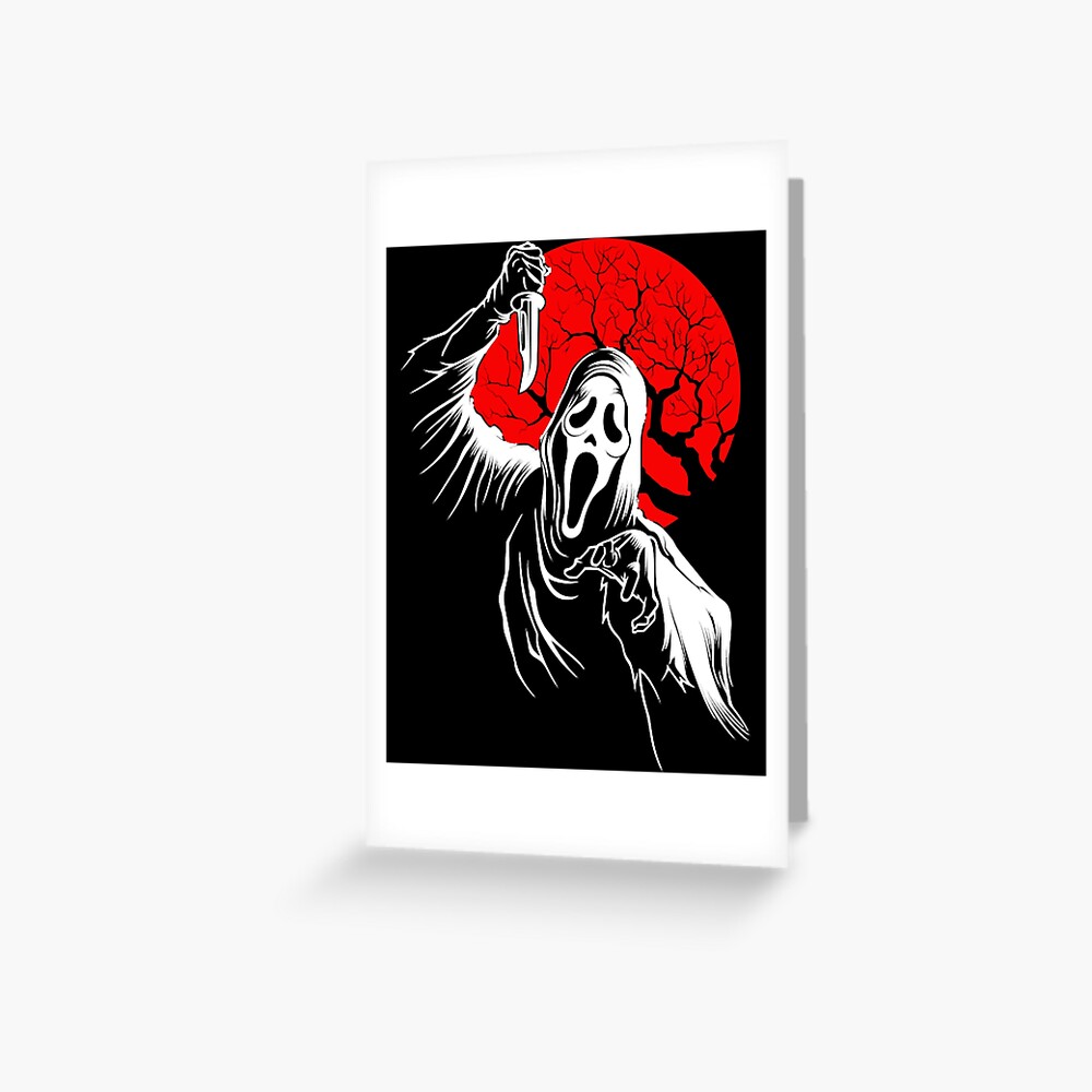 Scream Ghostface Greeting Card For Sale By Sandoval2sx Redbubble 4537