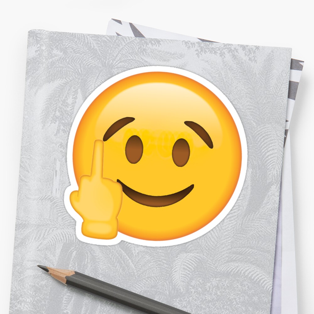 Aww Fuck You Too Secret Emoji Funny Internet Meme Stickers By