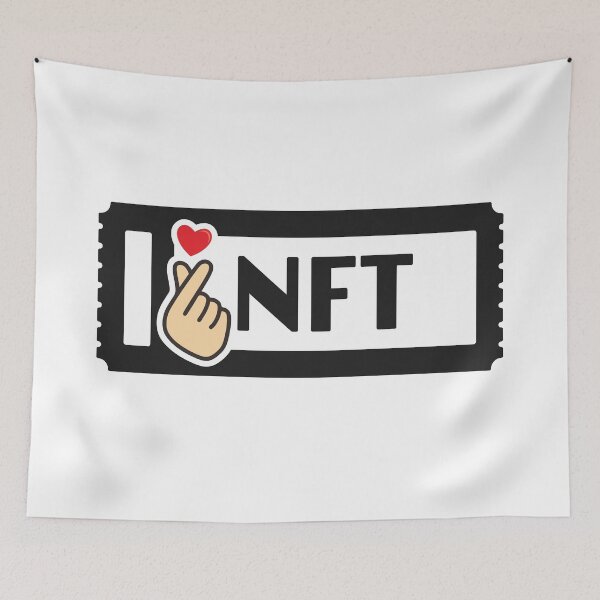 Item preview, I Love NFT for Crypto Fans designed and sold by Quirky Dez.