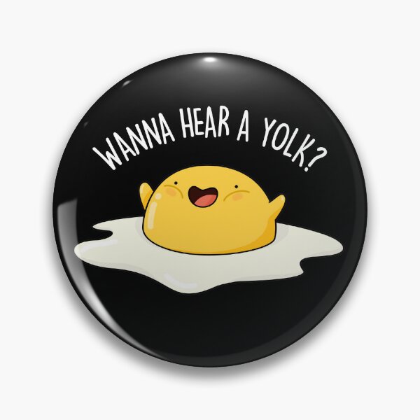 Item preview, Wanna Hear A Yolk Funny Egg Puns (Dark BG) designed and sold by punnybone.