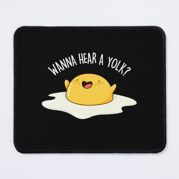 Item preview, Wanna Hear A Yolk Funny Egg Puns (Dark BG) designed and sold by punnybone.