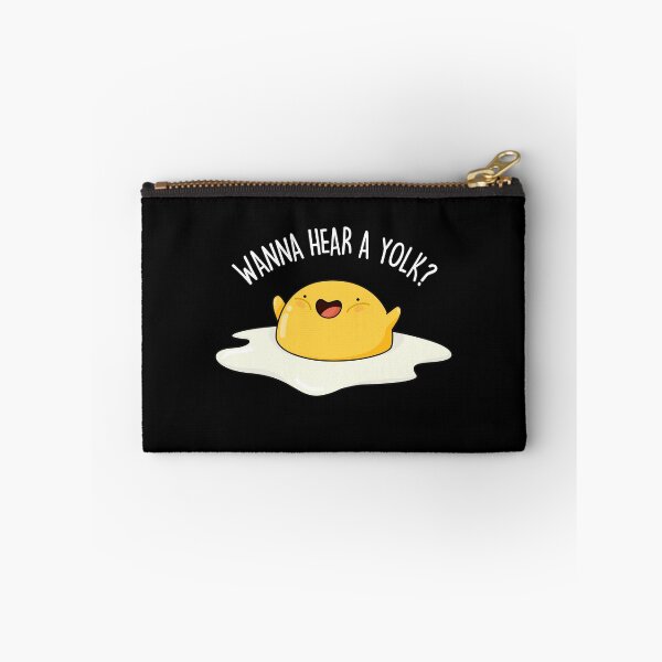 Item preview, Wanna Hear A Yolk Funny Egg Puns (Dark BG) designed and sold by punnybone.