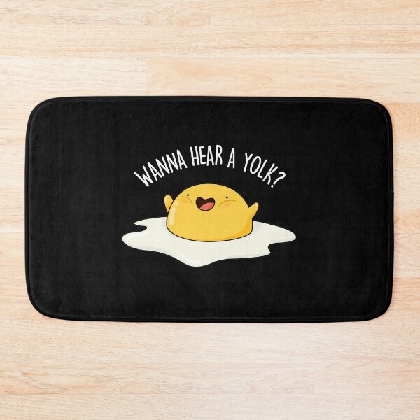 Item preview, Wanna Hear A Yolk Funny Egg Puns (Dark BG) designed and sold by punnybone.