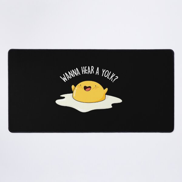 Item preview, Wanna Hear A Yolk Funny Egg Puns (Dark BG) designed and sold by punnybone.