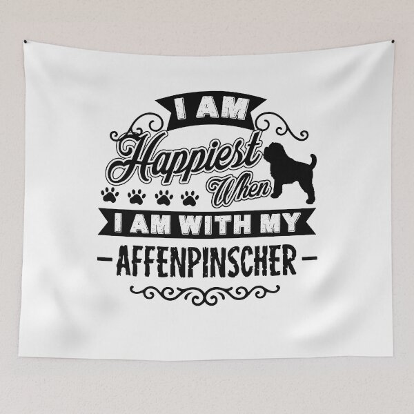Item preview, Happiest With Affenpinscher designed and sold by UnknownArtistt.